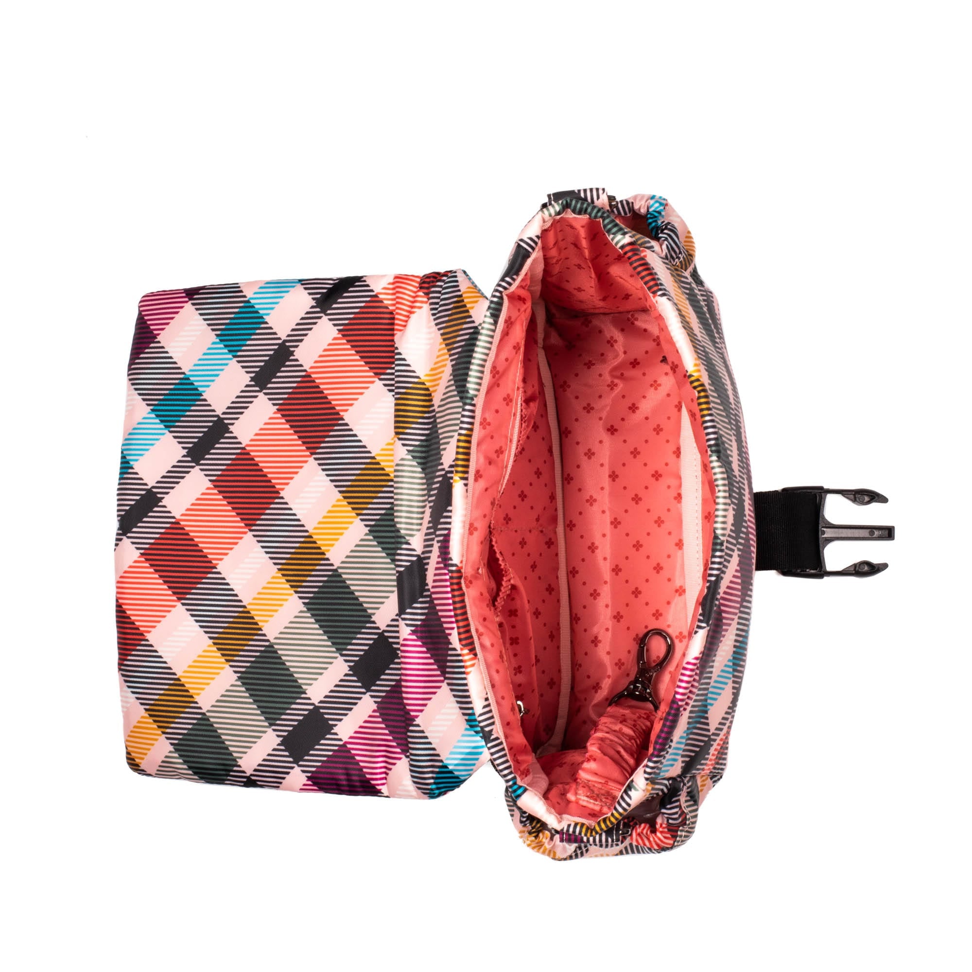 Harness Crossbody Bag - PINK PLAID - Harness_PinkPlaid_05